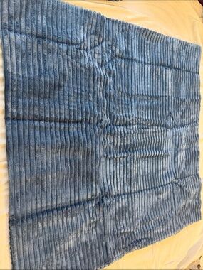 Soft Ribbed Blue Pilliw cases - Cozy Home Accent